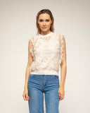 top de lino bolsillo sin mangas - Tantra Spain