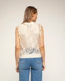top de lino bolsillo sin mangas - Tantra Spain