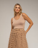 Top de punto de tirantes con Lurex. - Tantra Spain