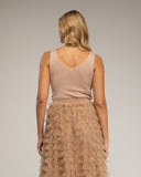 Top de punto de tirantes con Lurex. - Tantra Spain