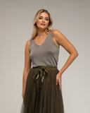 Top de punto de tirantes con Lurex. - Tantra Spain