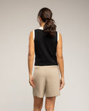 Top de punto sin mangas (Black) - Tantra Spain