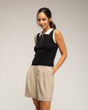 Top de punto sin mangas (Black) - Tantra Spain