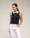 Top de punto sin mangas (Navy) - Tantra Spain