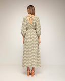 vestido estampado con cintura elastica (Kakhi) - Tantra Spain