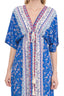 Vestido estampado con cuello pico. - Tantra Spain