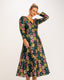 Vestido floral de lentejuelas midi de corte A - Tantra Spain