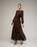 Vestido largo de encaje con cintura elástica - Tantra Spain