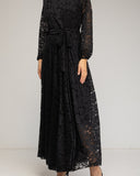 Vestido largo de encaje con cintura elástica - Tantra Spain