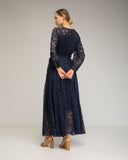 Vestido largo de encaje con cintura elástica - Tantra Spain