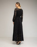 Vestido largo de encaje con cintura elástica - Tantra Spain