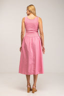 Vestido maxi de tirantes entallado al pecho. - Tantra Spain
