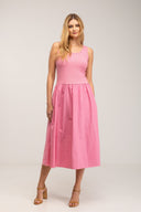 Vestido maxi de tirantes entallado al pecho. - Tantra Spain