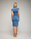 Vestido midi denim con cierre de cremallera, y bolsillos con botones. - Tantra Spain