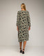 Vestido oversize de estampado animal print, manga larga y bolsillos. - Tantra Spain